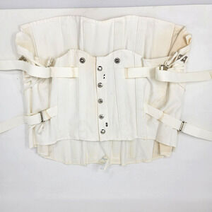 Vintage CAMP Corset Girdle Support #9166 SZ 44 Cotton Truss Laces 1940-50's USA